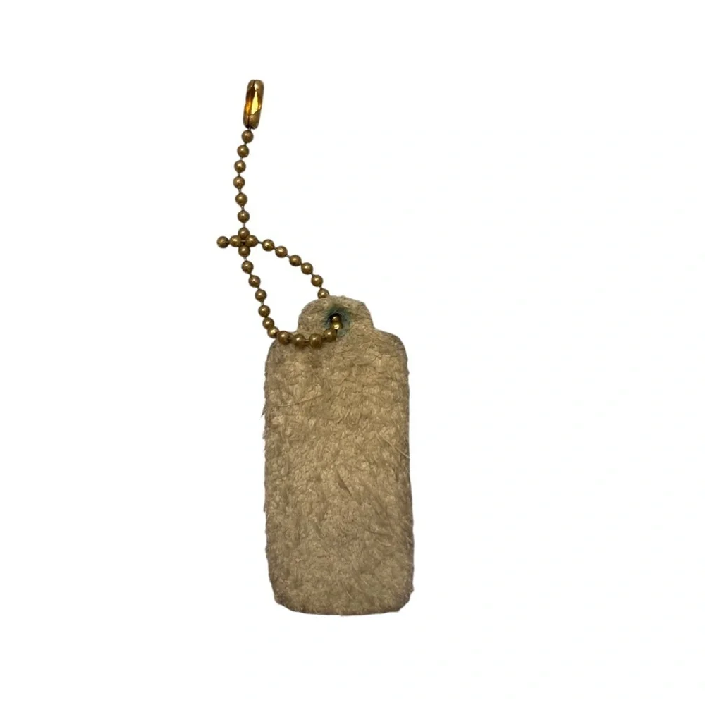 Coach leatherware vintage cream or bone one sided replacement hangtag hangtag
